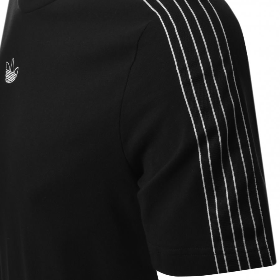 Alternative Image for Productadidas Originals Sport 3 Stripe T Shirt Black3